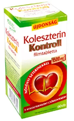 Béres koleszterin kontroll 1500 mg filmtabletta 60 db - Bio és natúr étrendkiegészítők