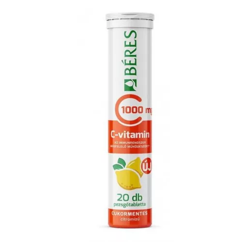 BÉRES C-VITAMIN 1000MG PEZSGŐTABL.20D - Bio és natúr étrendkiegészítők