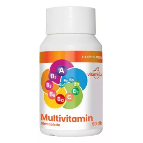 Vitamintár Multivitamin felnőttek részére 90db filmtabletta