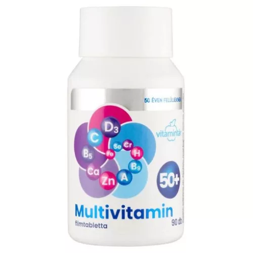 Vitamintár Multivitamin 50 éven felülieknek 90db filmtabletta