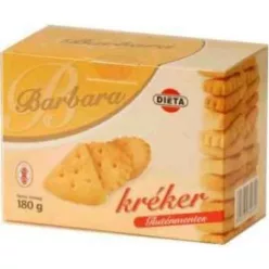 Barbara gluténmentes sós kréker 180 g - Bio és natúr élelmiszerek