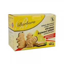   Barbara gluténmentes vaníliás keksz citrom tölt. étbevonatos 180 g