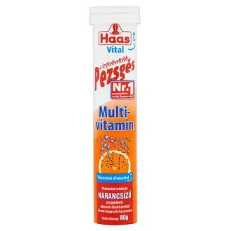 Haas pezsgőtabletta multivitamin 20 db - Bio és natúr étrendkiegészítők