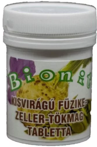 Bionit kisvirágú füzike-zeller-tökmag tabletta 90 db - Bio és natúr étrendkiegészítők