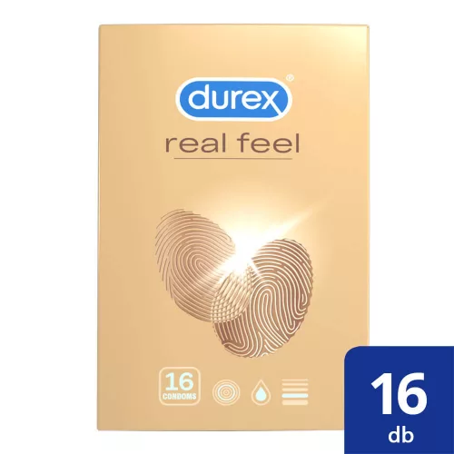 Durex Real Feel - latexmentes óvszer (16 db) - Bio és natúr intim termékek