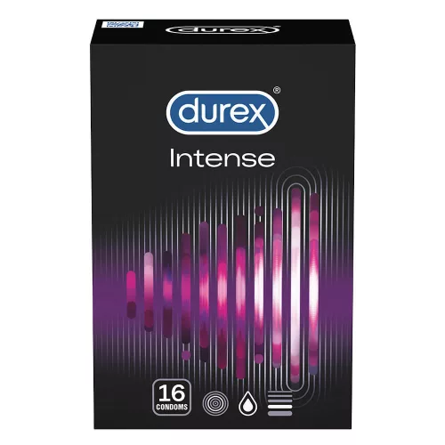 Durex Intense - bordázott és pontozott óvszer (16 db) - Bio és natúr intim termékek