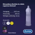 Durex Intense - bordázott és pontozott óvszer (16 db) - Bio és natúr intim termékek