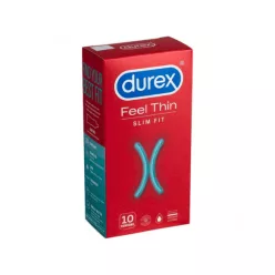 Durex Feel Thin Slim Fit - élethű érzés óvszer (10db) - Bio és natúr intim termékek