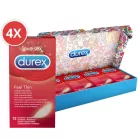 Durex Feel Thin - élethű érzés óvszer csomag (4 x 12 db) - Bio és natúr intim termékek