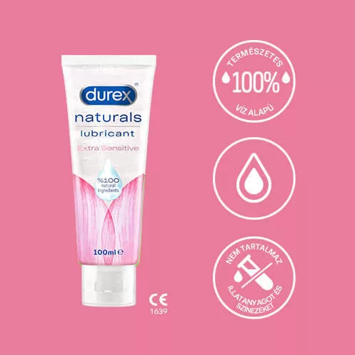 Durex Naturals - extra szenzitív síkosító (100ml) - Bio és natúr intim termékek