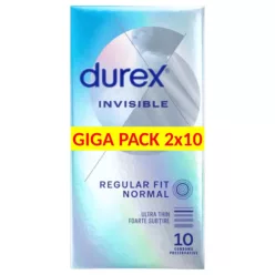 Durex Invisible Extra Sensitive - vékony óvszer (2x10db) - Bio és natúr intim termékek