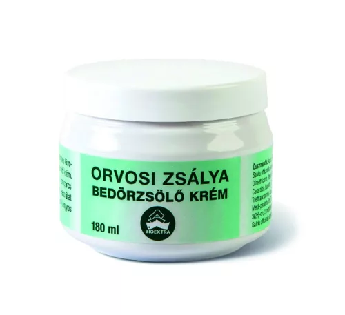 Bioextra orvosi zsálya bedörzsölő krém 180 ml - Bio és natúr kozmetikumok