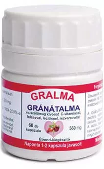 Pharmaforte Gralma gránátalma kapszula 45 db - Bio és natúr étrendkiegészítők
