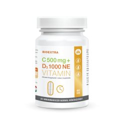   Bioextra c-vitamin 500 mg+D3 vitamin 1000 NE retard étrend-kiegészítő kapszula 60 db