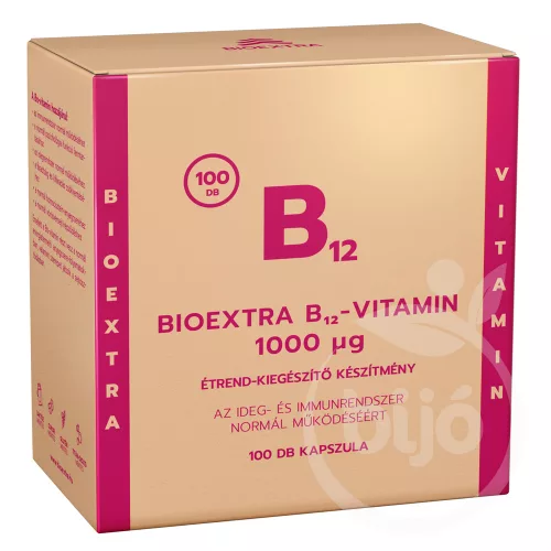 BIOEXTRA B12 KAPSZULA 100 DB - Bio és natúr étrendkiegészítők