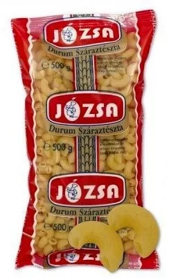 Józsa durum tészta szarvacska 500 g - Bio és natúr élelmiszerek