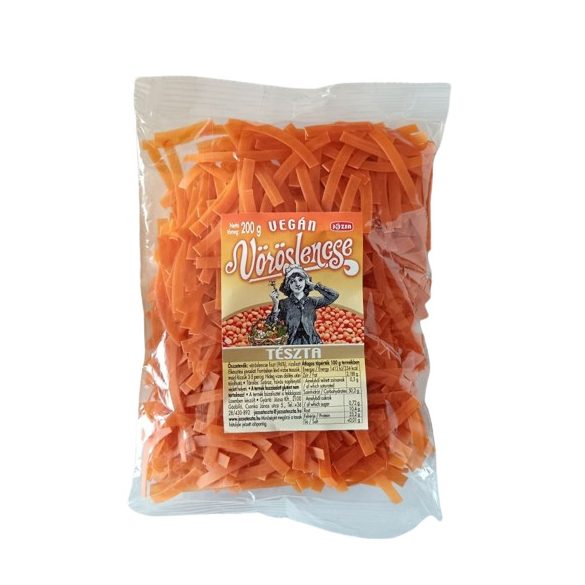 Vegán Józsa Tészta Vöröslencse Szélesmetélt 200G
