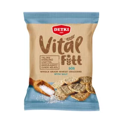 Detki vitál fitt teljeskiőrlésű kréker sós 100 g - Bio és natúr élelmiszerek