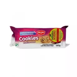 Detki cookies cukorm.keksz csokoládé darabokkal 130 g - Bio és natúr élelmiszerek