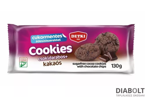 DETKI CUKORMENTES COOKIES KAKAÓS KEKSZ 130 g - Bio és natúr élelmiszerek