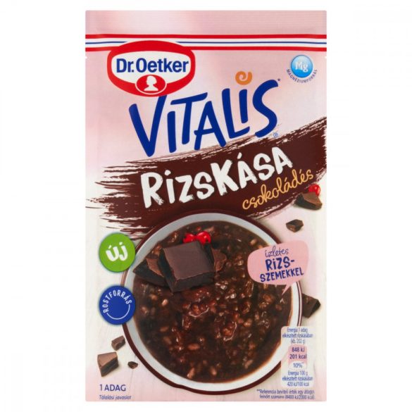 DR.OETKER VITALIS RIZSKÁSA CSOKOLÁDÉ 52 g