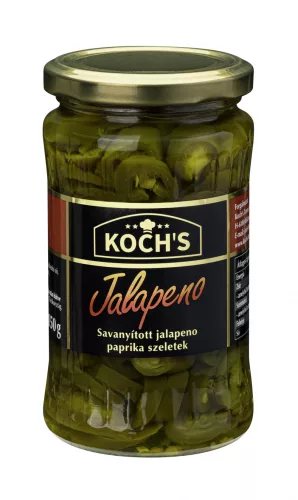 KOCHS JALAPENO SZELETELT 150 g - Bio és natúr élelmiszerek