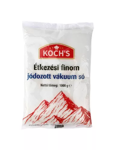 KOCHS ÉTKEZÉSI SÓ FINOM JÓDOZOTT 1000G - Bio és natúr élelmiszerek