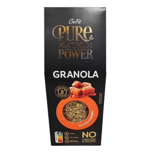 Pure Platinum Power granola gluténmentes sós karamellás 225 g