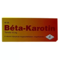 Selenium béta-karotin tabletta 40 db - Bio és natúr étrendkiegészítők