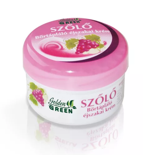 Golden Green szőlő bőrtápláló éjszakai krém minden bőrtípusra 100 ml - Bio és natúr kozmetikumok