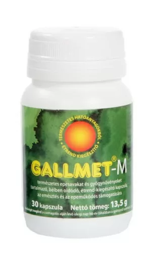 Gallmet-M-30 gyogynövény kapszula 30 db - Bio és natúr étrendkiegészítők