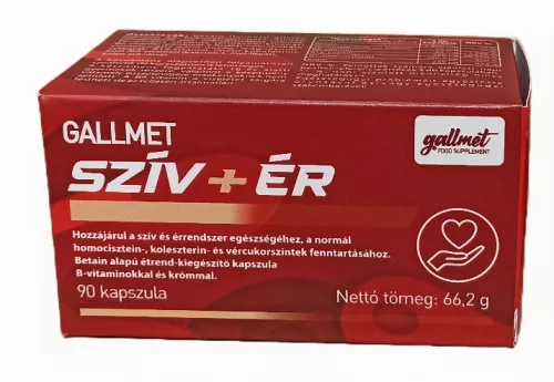GALLMET SZÍV+ÉR ÉTREND-KIEG. KAPSZULA - Bio és natúr étrendkiegészítők