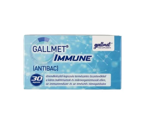 Gallmet immune antibac kapszula 30 db - Bio és natúr étrendkiegészítők