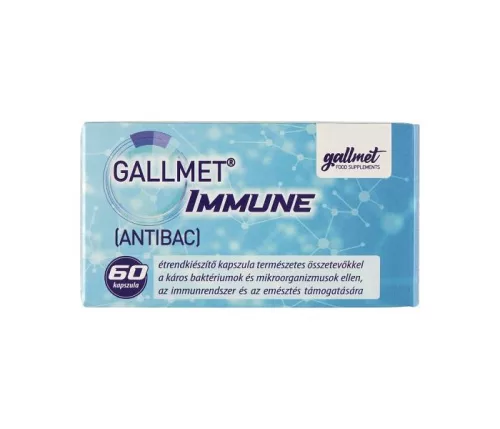 Gallmet immune antibac kapszula 60 db - Bio és natúr étrendkiegészítők
