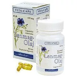 Vita-Caps lenmagolaj kapszula 60 db - Bio és natúr étrendkiegészítők