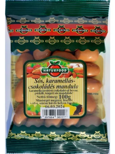 NATURFOOD SÓS KARAMELL.-CSOKOL. MANDULA - Bio és natúr élelmiszerek