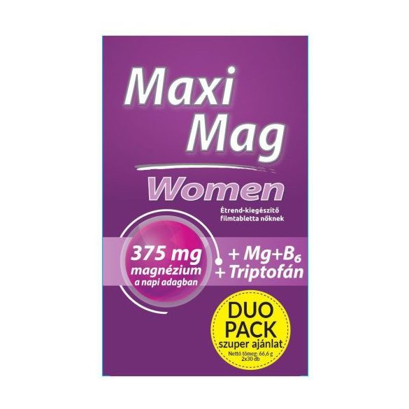 Maxi Mag women étrend-kiegészítő filmtabletta nőknek duopack 2x30db 60 db