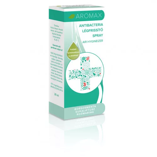 Aromax légfrissítő spray borsosmenta-eukaliptusz-rozmaring 20 ml - Aromaterápiához és természetes wellnesshez