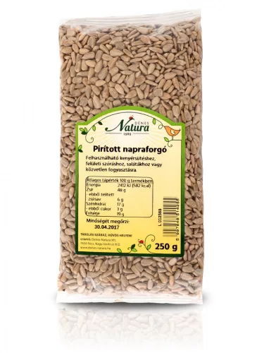 Natura pirított napraforgó 250 g - Bio és natúr élelmiszerek