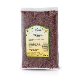 Natura vörös rizs 250 g - Bio és natúr élelmiszerek