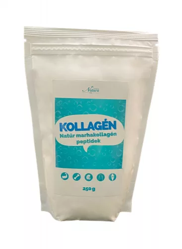 Natura hidrolizált marhakollagén peptidek 250 g - Bio és natúr étrendkiegészítők