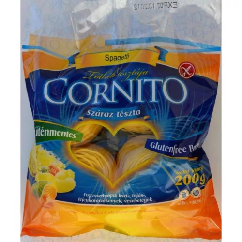 Cornito gluténmentes tészta spagetti 200 g - Bio és natúr élelmiszerek