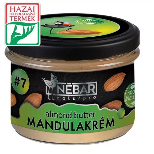 Nébar naturpro mandulakrém 180 g - Bio és natúr élelmiszerek