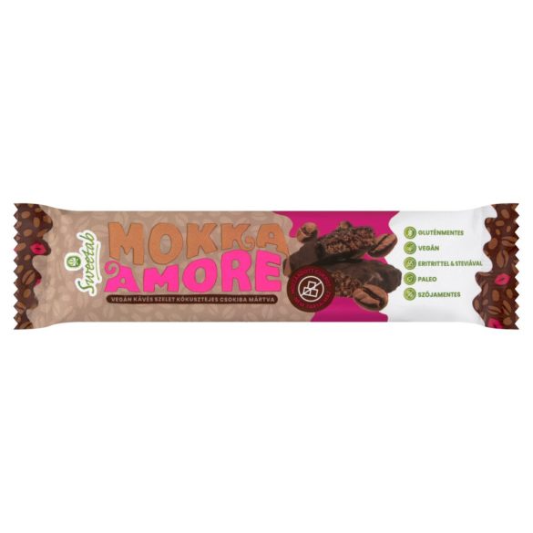 Sweetab vegan, glutenfree csokiszelet mokka 35 g