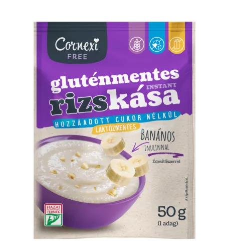 CORNEXI RIZSKÁSA BANÁNOS HCM GM 50G - Bio és natúr élelmiszerek