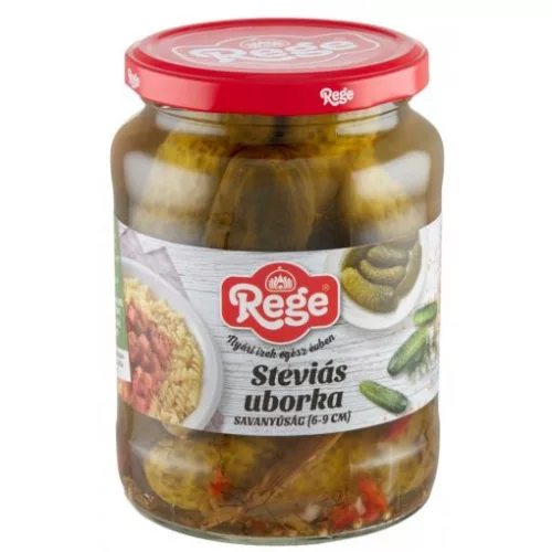 Rege Csemegeuborka Steviás 6-9Cm 680 g Cm - Bio és natúr élelmiszerek