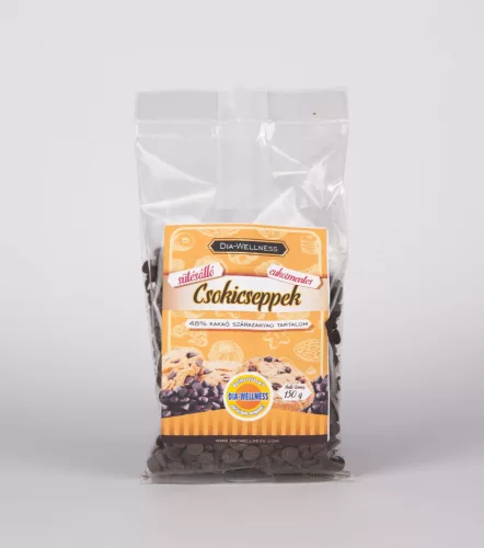 Dia-Wellness csokicseppek sütésálló 150 g - Bio és natúr élelmiszerek