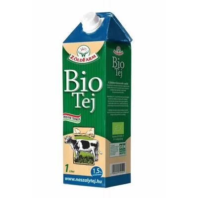 ZÖLDFARM BIO TEJ 1,5 % UHT /TARTÓS/ - Bio és natúr élelmiszerek