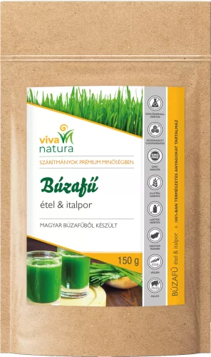 Viva Natura Búzafű Por  150 g - Bio és natúr élelmiszerek
