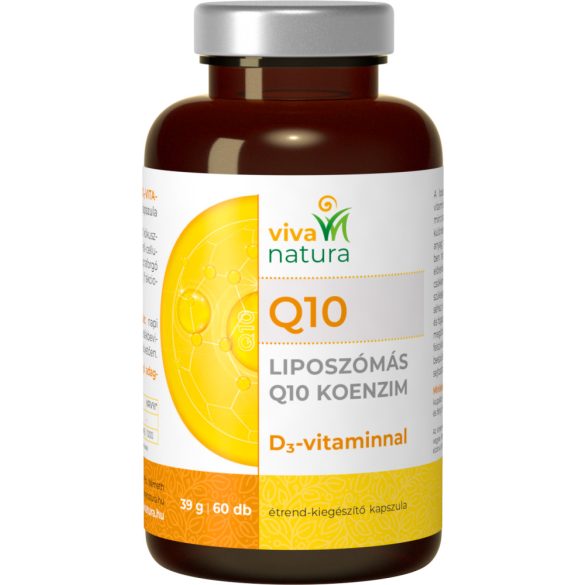 Viva natura liposzómás q10 koenzim d3 vitaminnal étrend kiegészítő kapszula 60 db